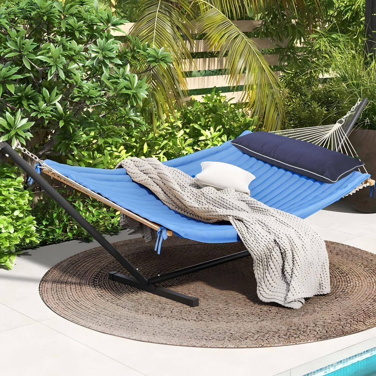 Maphissus 36 inch Hammock Pillow for Net Company,Extra Large Outdoor Hammock Pillow with Ties