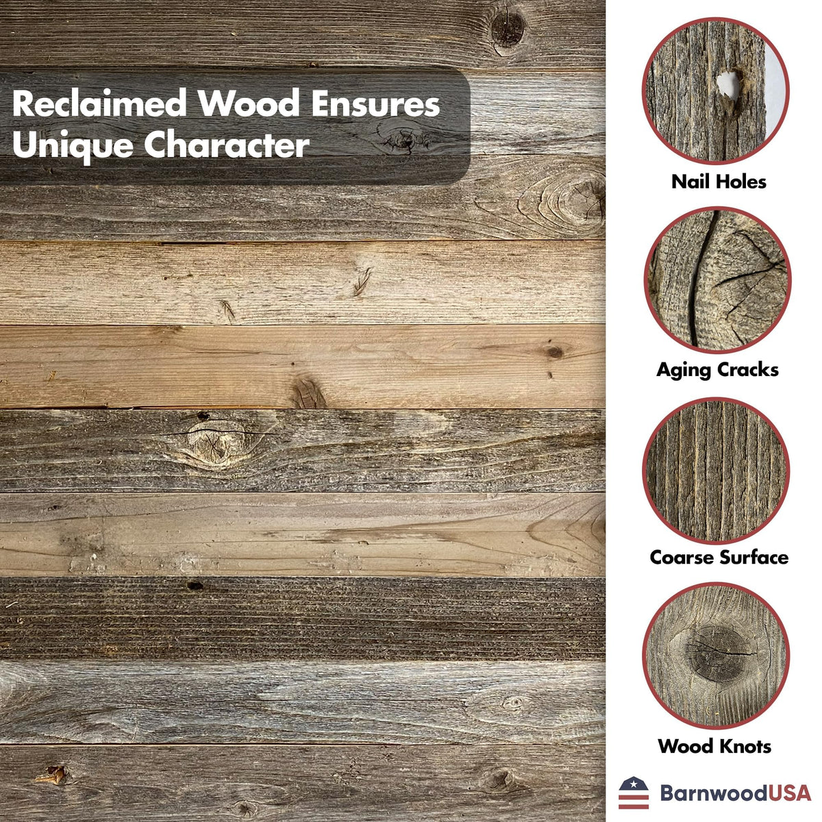 BARNWOODUSA Decorative Shutters Set of 2 Rustic Farmhouse Window Shutters