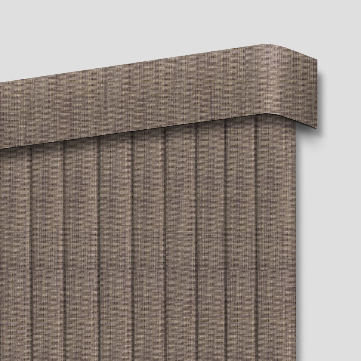 HousCa Blackout Vertical Blinds Window Shades, Light Brown Custom Window Blinds Energy Saving UV Protection Noice Reduce Vertical Window Blinds for Patio Doors, Windows, Sliding Doors