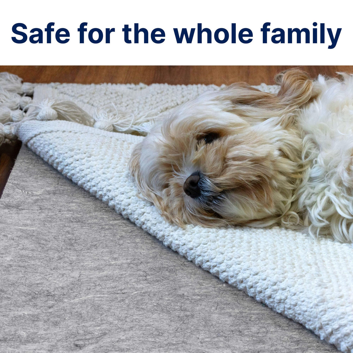 RUGPADUSA - Basics - 8'x10' - 1/4" Thick - 100% Felt - Protective Cushioning Rug Pad - Safe for All Floors and Finishes Including Hardwoods