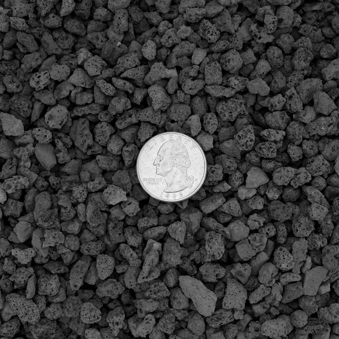 Stanbroil Black Lava Rock Granules, Decorative Rock 10 Pounds (0.1"-0.2")