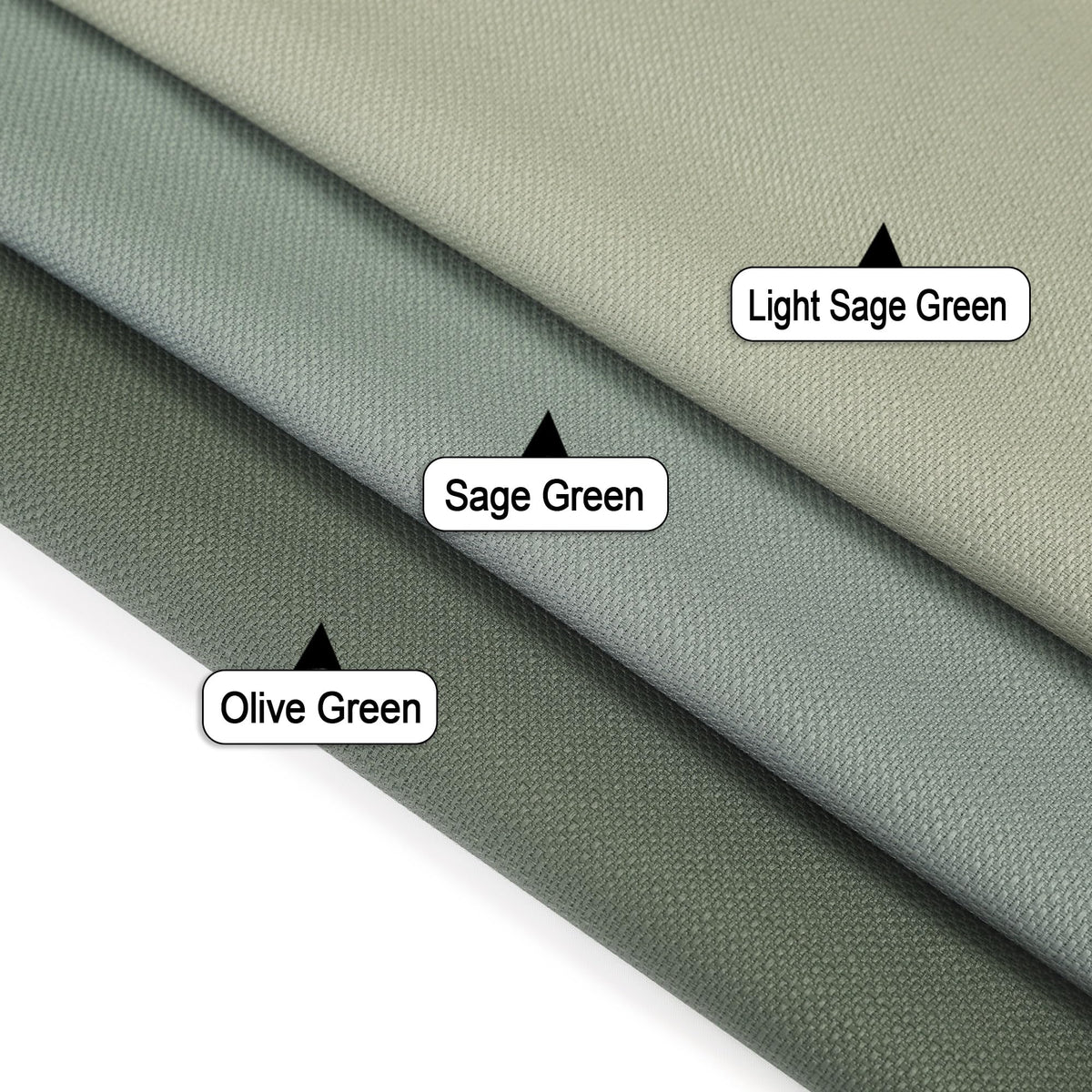 Chyhomenyc Light Green Kitchen Curtains Tier 36 Inch Length, 2 PCS