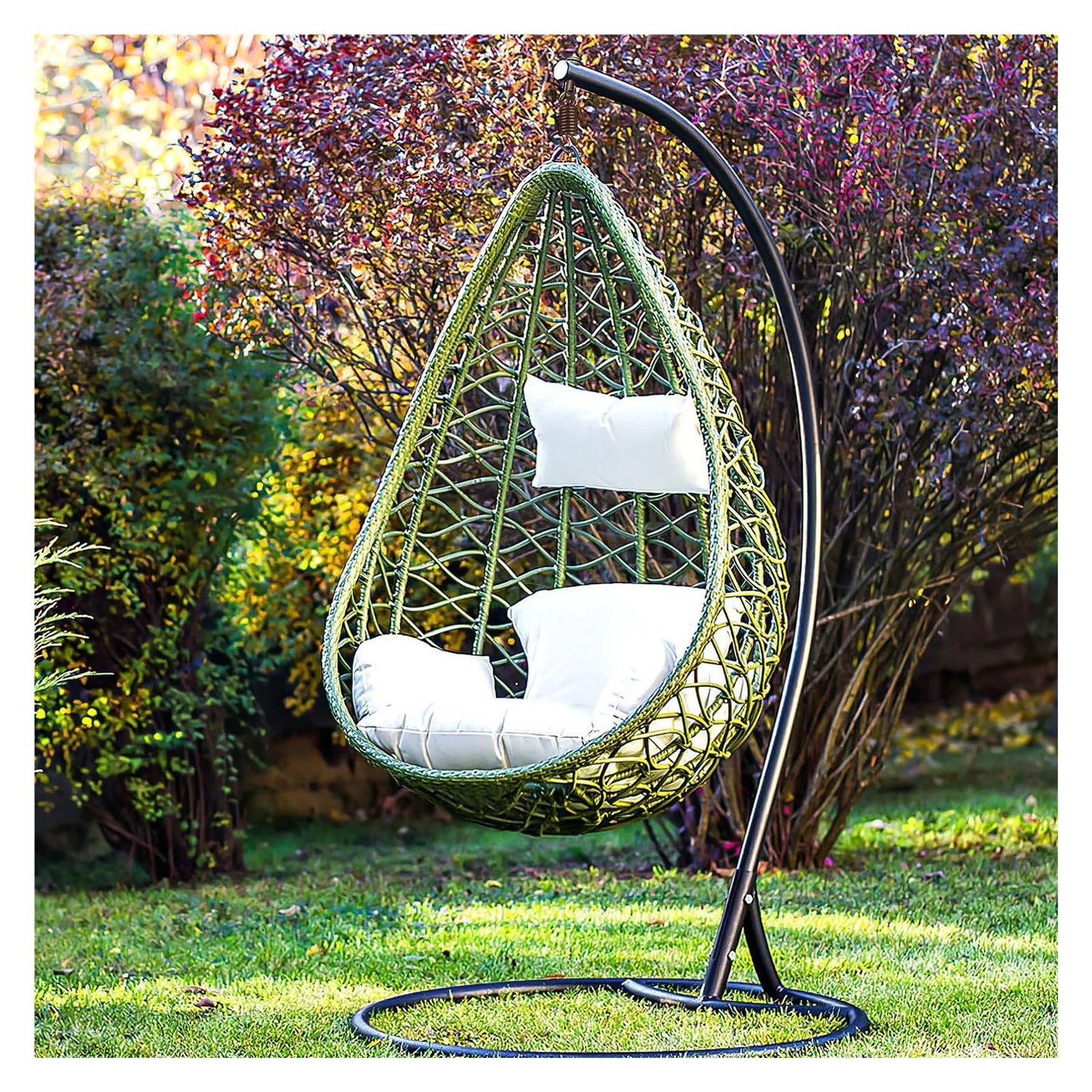 Hammock Chair Spring Outdoor Hanging Chair Fixing Kit Stainless Steel Spring Hook With Rotating Design Bolt Screw For Hammock Porch Swing