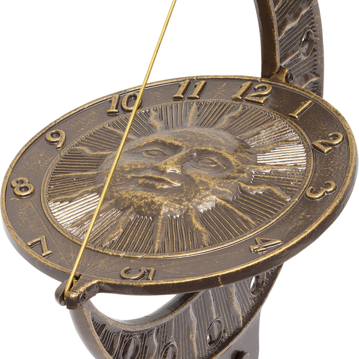 Whitehall Products Sun and Moon Sundial, French Bronze