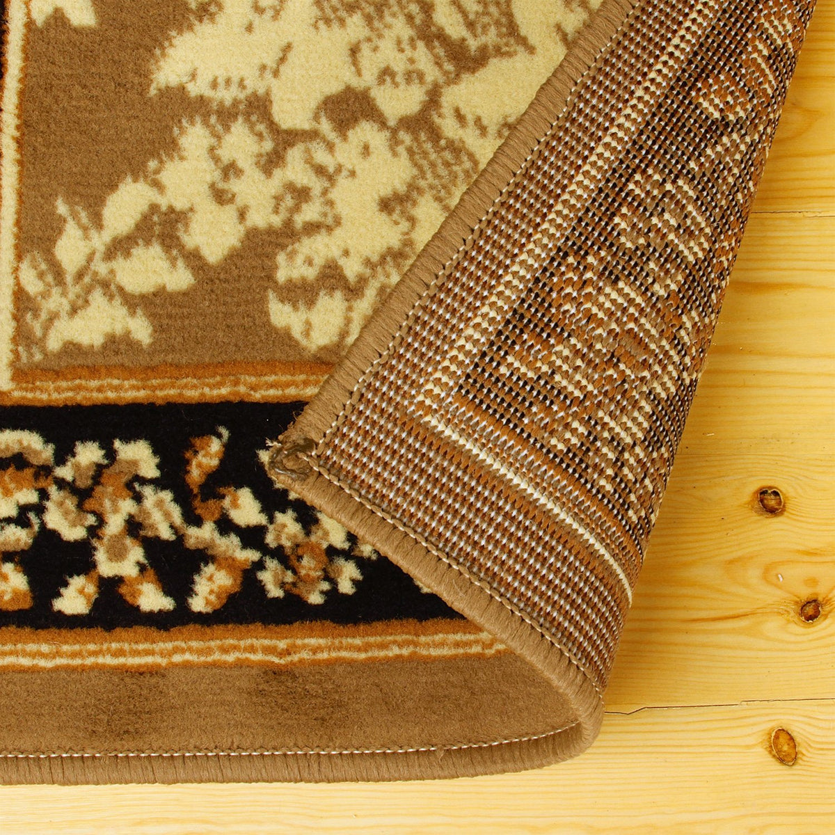 Superior Elton Area Rug Set, 3 Piece, Dark Beige/Ivory