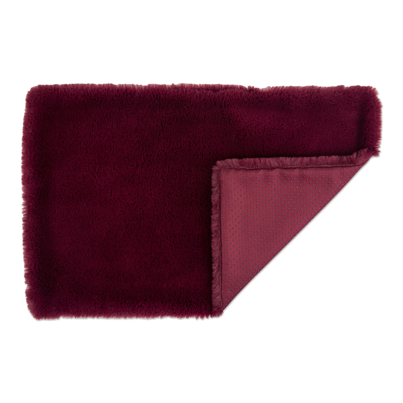CAGE LINER FAUX FUR CRANBERRY LG