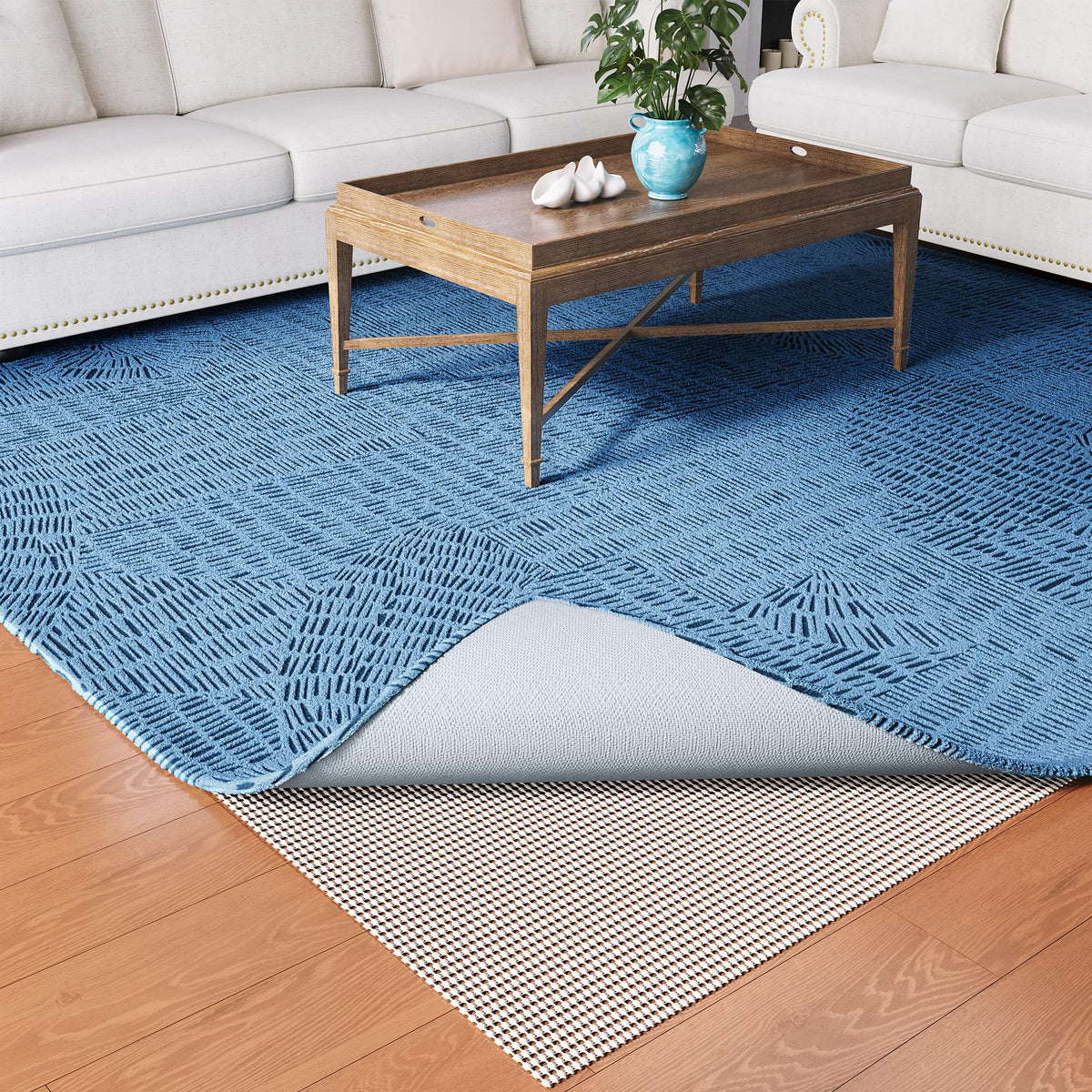 Jorvila Non-Slip Rug Pad Gripper 8x10 Ft