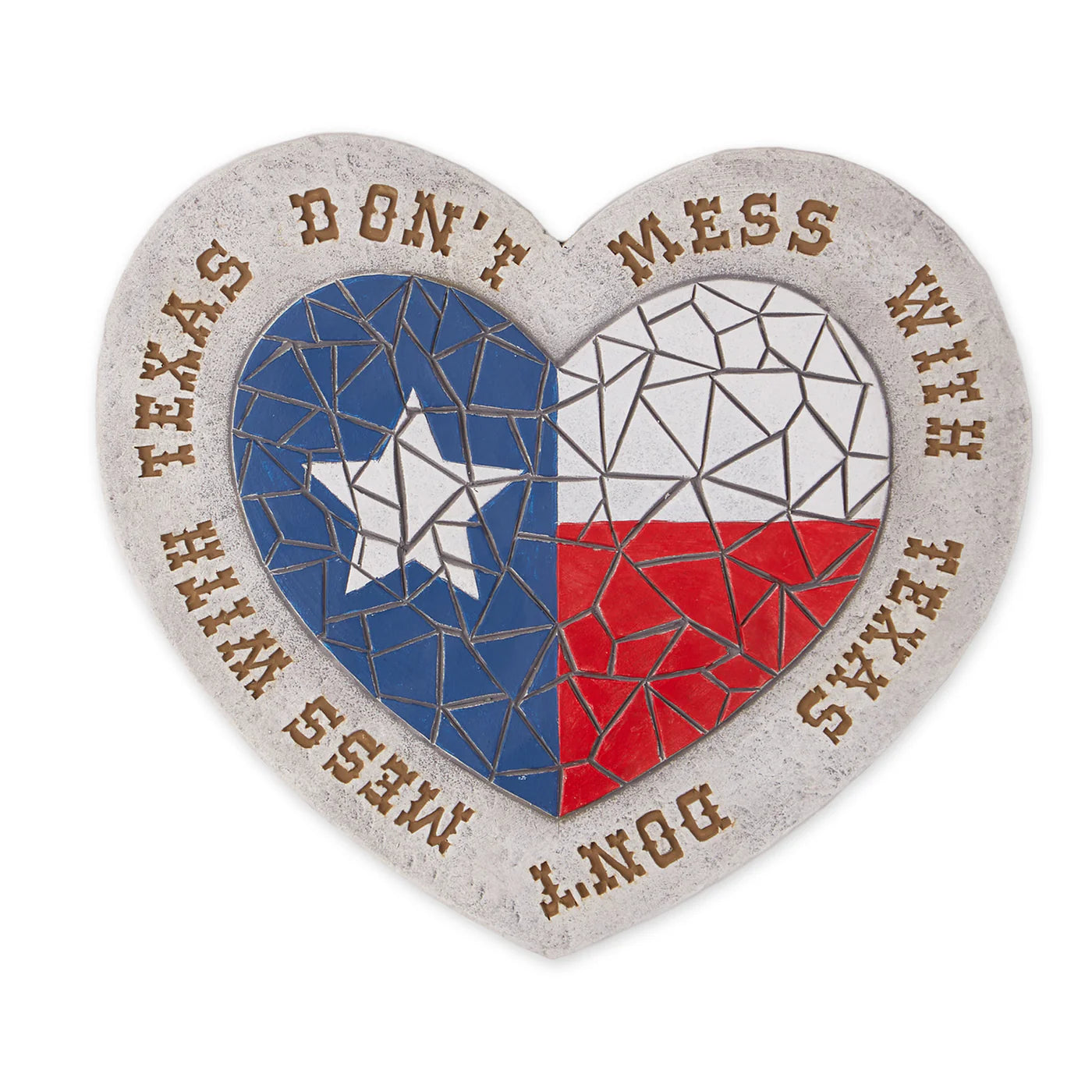 Texas Proud Steppingstone - Don't Mess with Texas Heart Flag