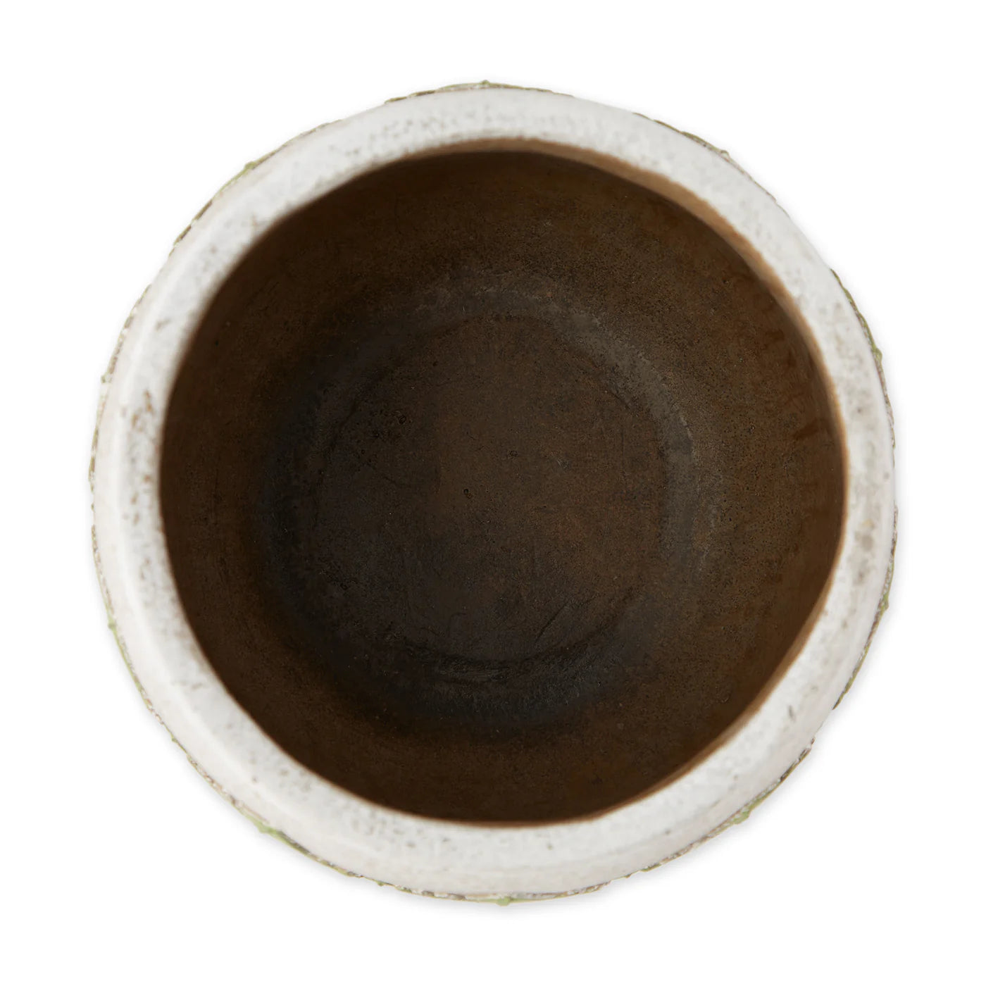 GREEK LEAF CEMENT FLOWER POT SET/2