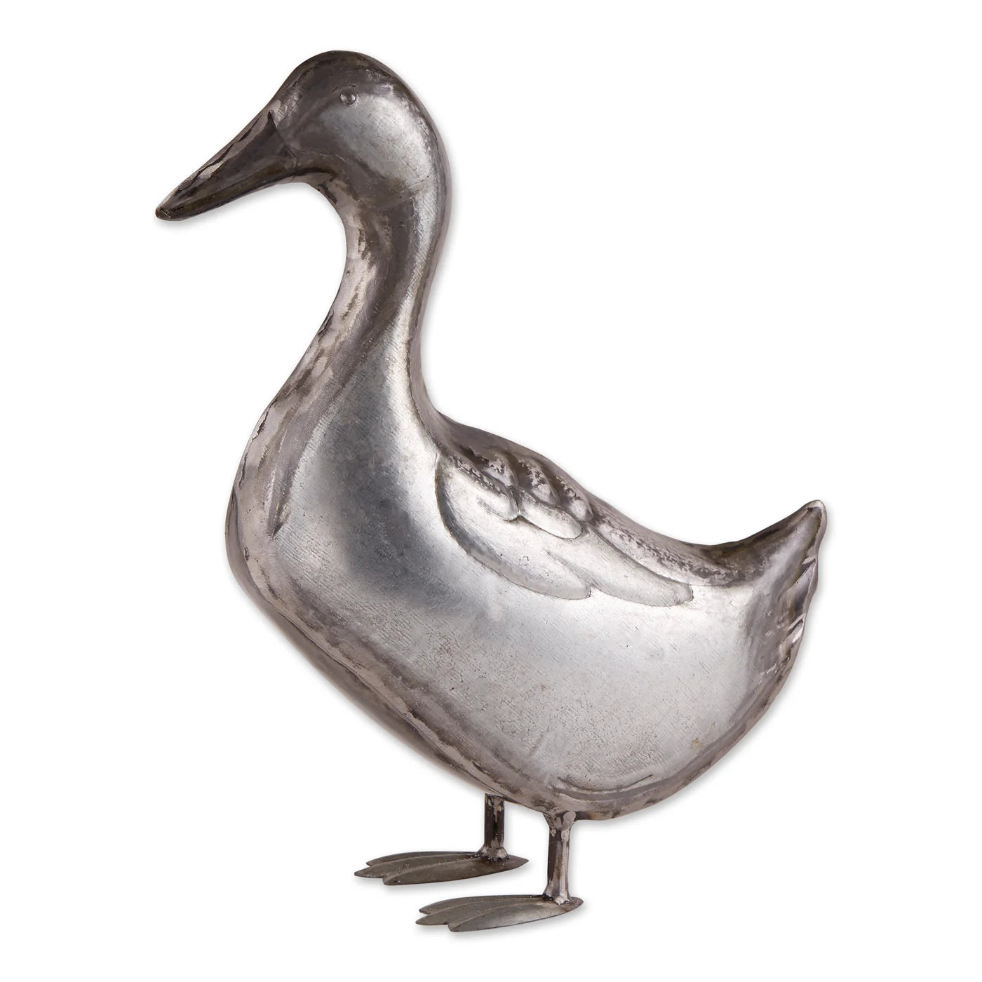 GALVANIZED DUCK SCULPTURE