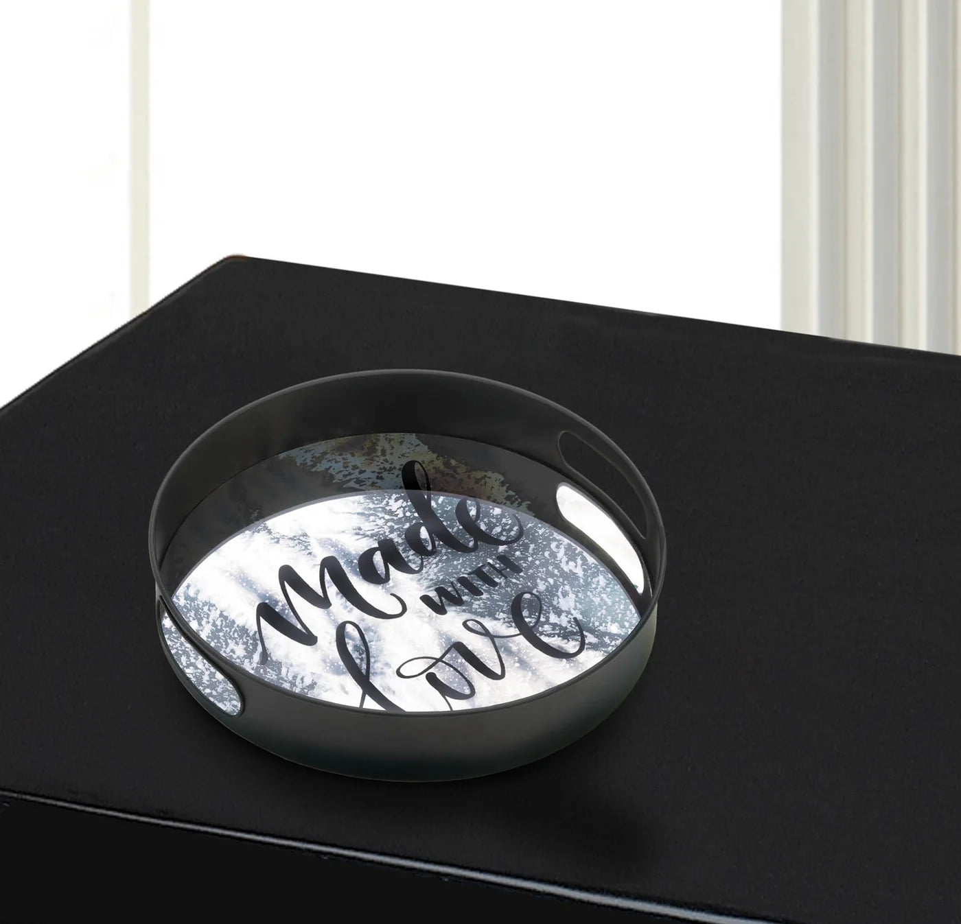 12" Summerville Made with Love Mirror Tray
