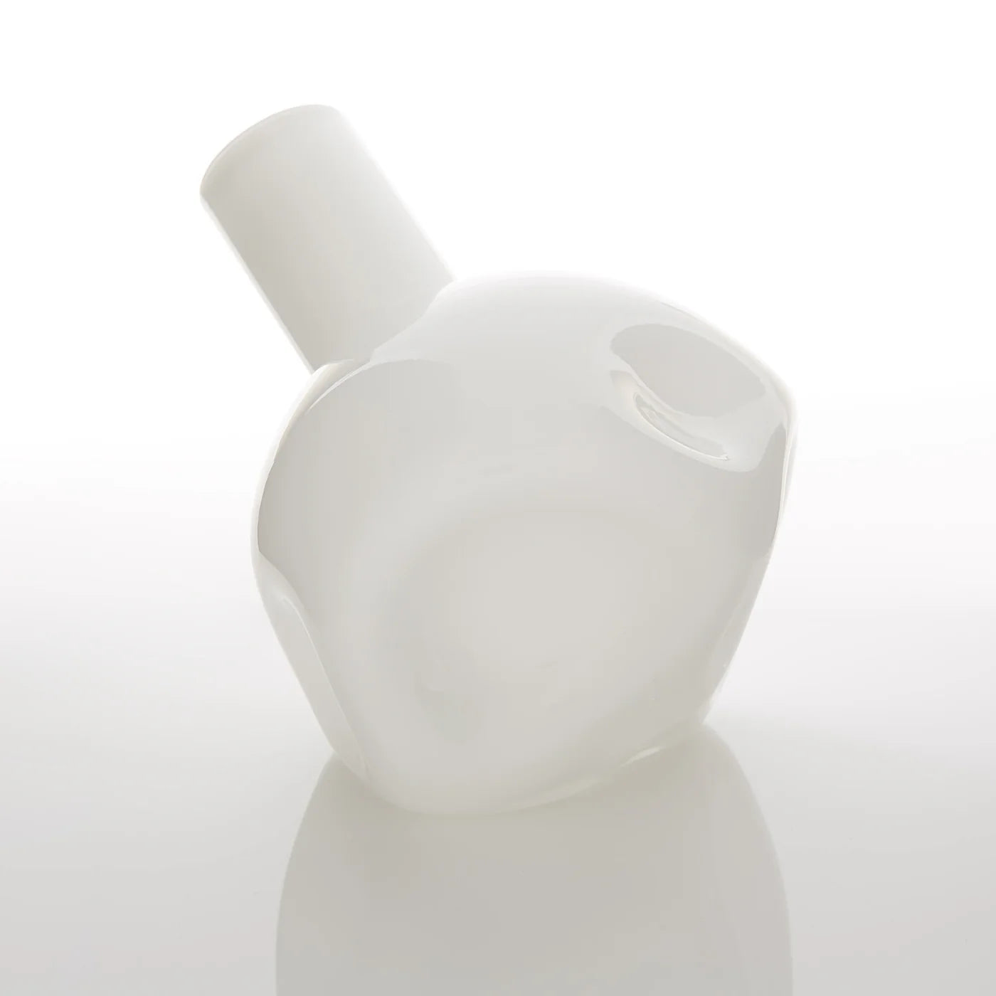 WHITE ABSTRACT VASE