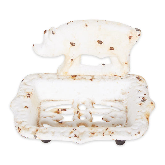 PIG CAST IRON SOAP DISH