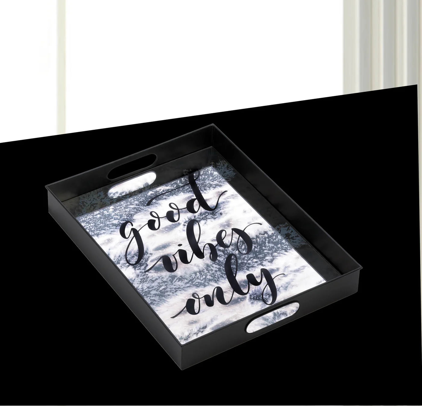 SOUTH BEACH GOOD VIBES MIRROR TRAY