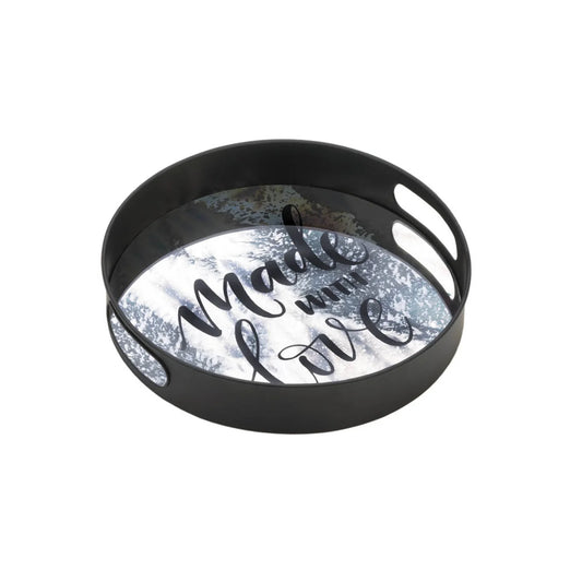 12" Summerville Made with Love Mirror Tray