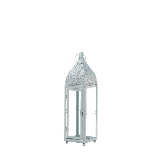 SMALL SILVER MOROCCAN STYLE LANTERN