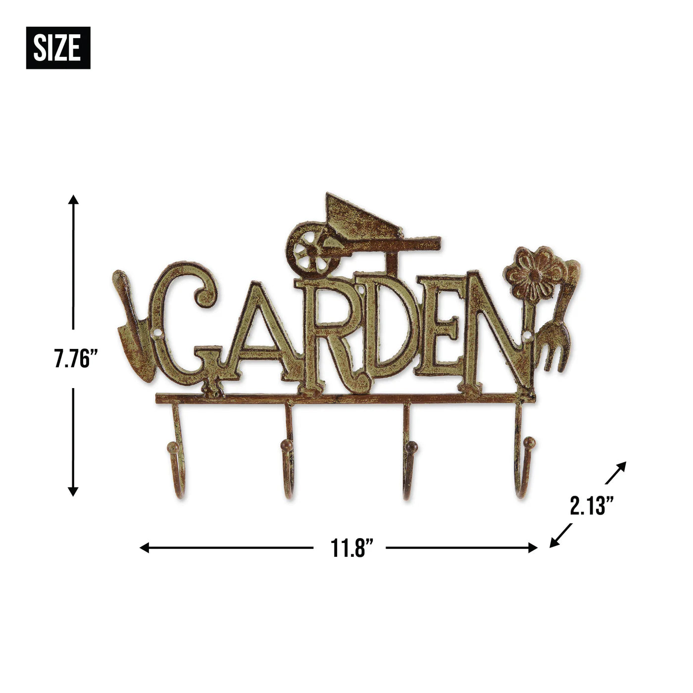 GARDEN CAST IRON WALL HOOK