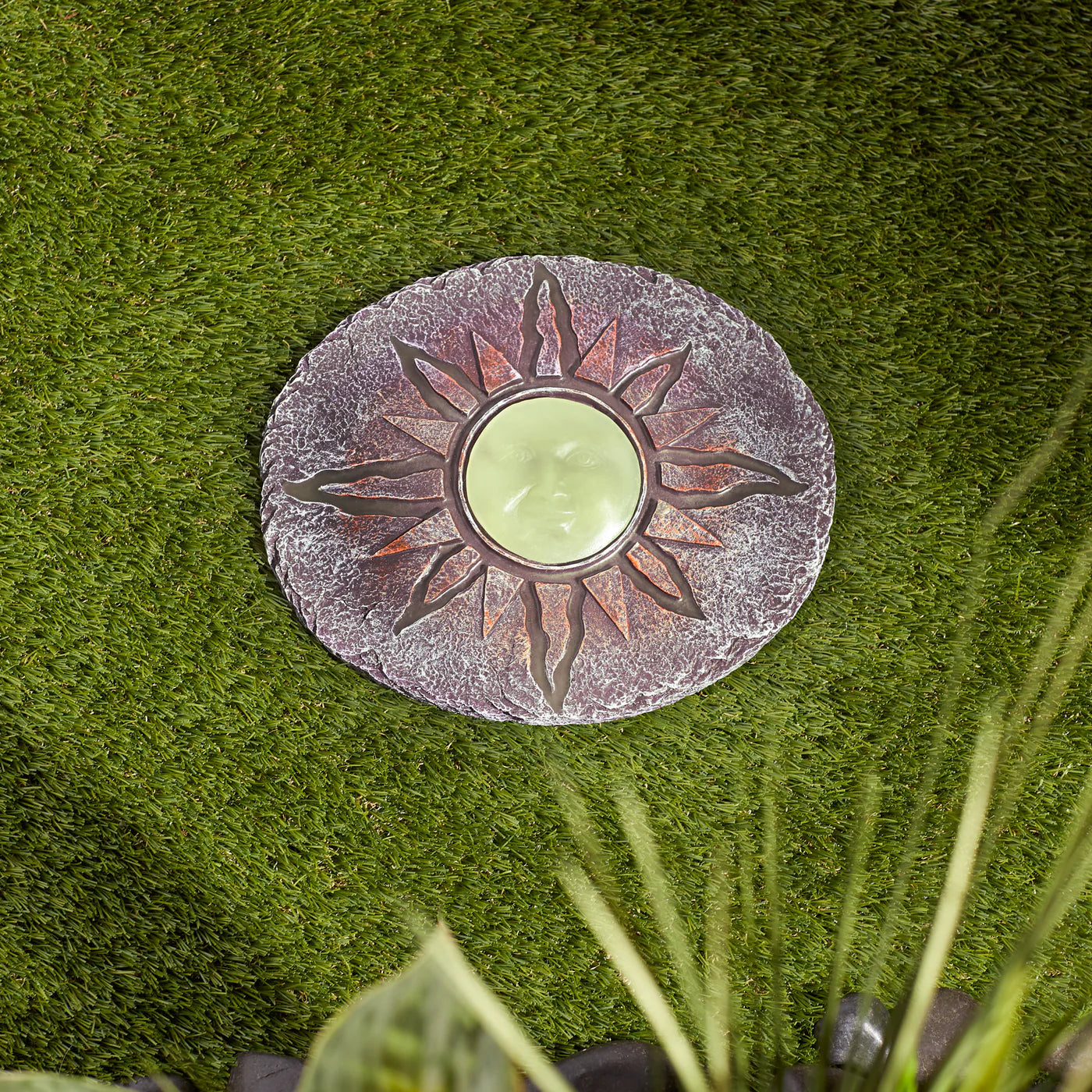 SUN GLOWING STEPPING STONE