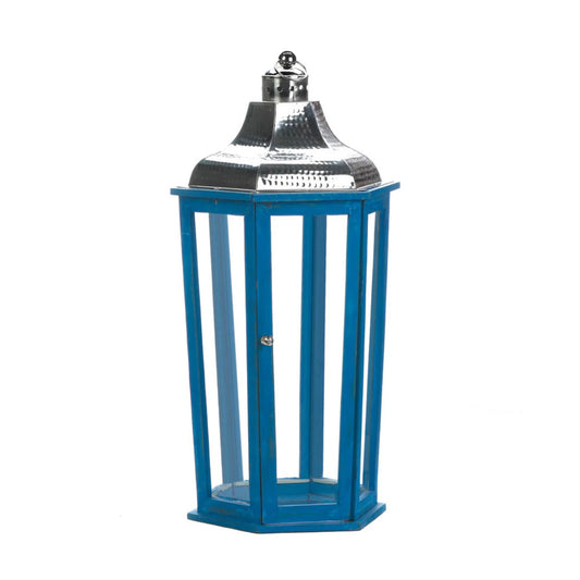 AZUL BEACH LARGE LANTERN