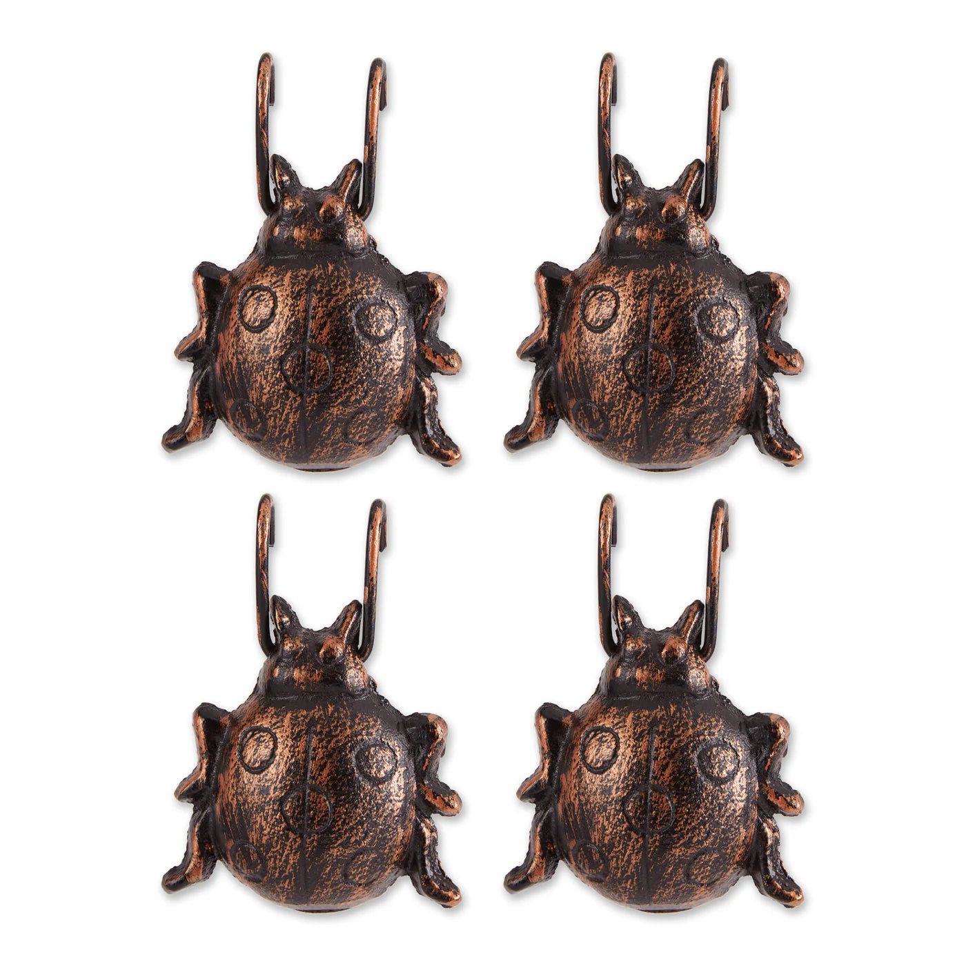 LADYBUG CAST IRON POT HANGER SET OF 4