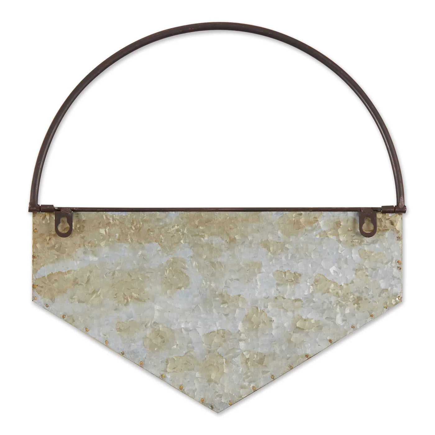 DIAMOND GALVANIZED WALL PLANTER