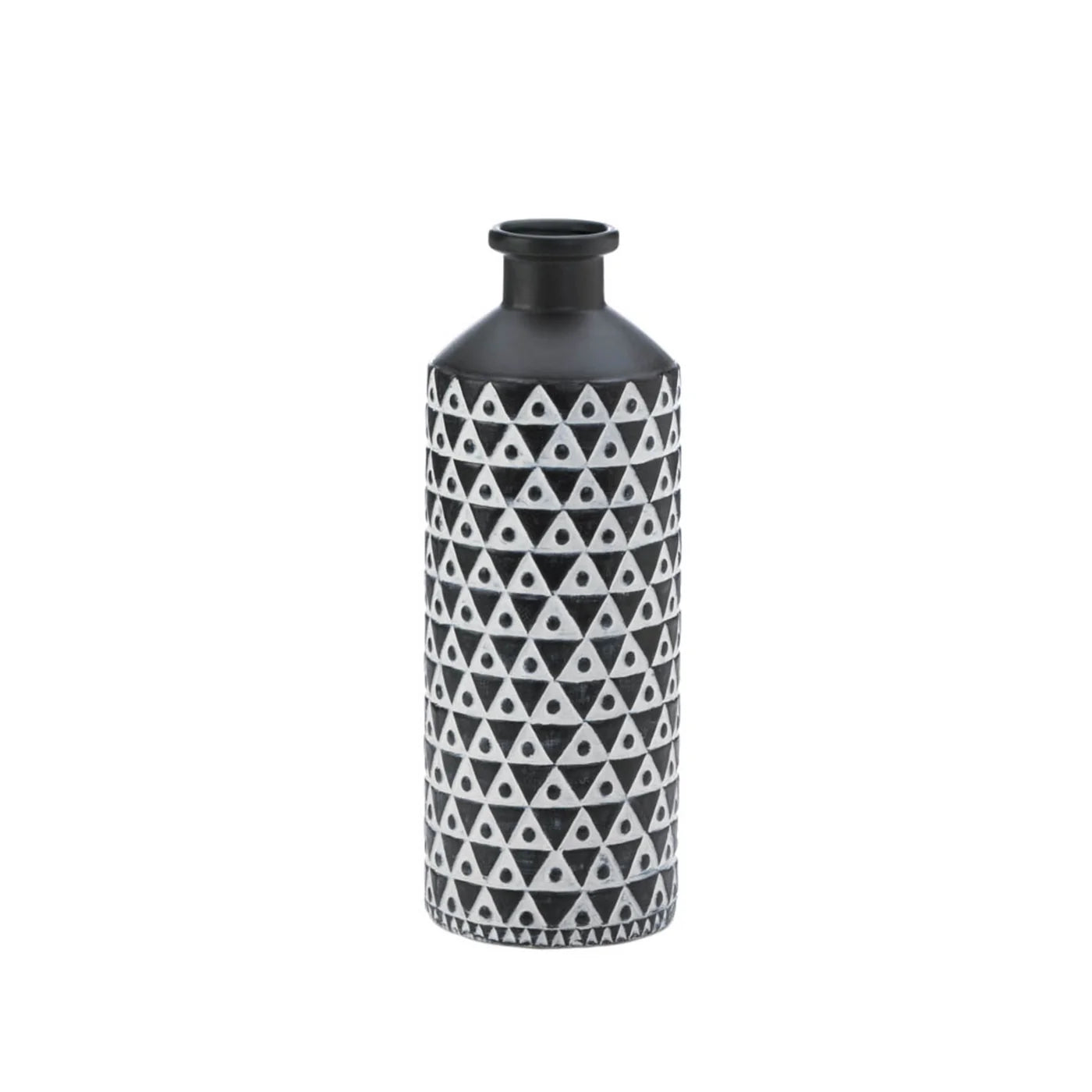 Mazara Black And Black Vase