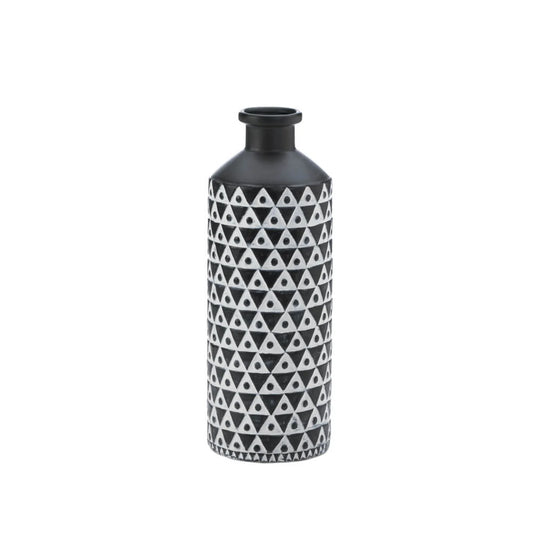 Mazara Black And Black Vase